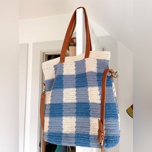 Blue + White Bag | used twice!